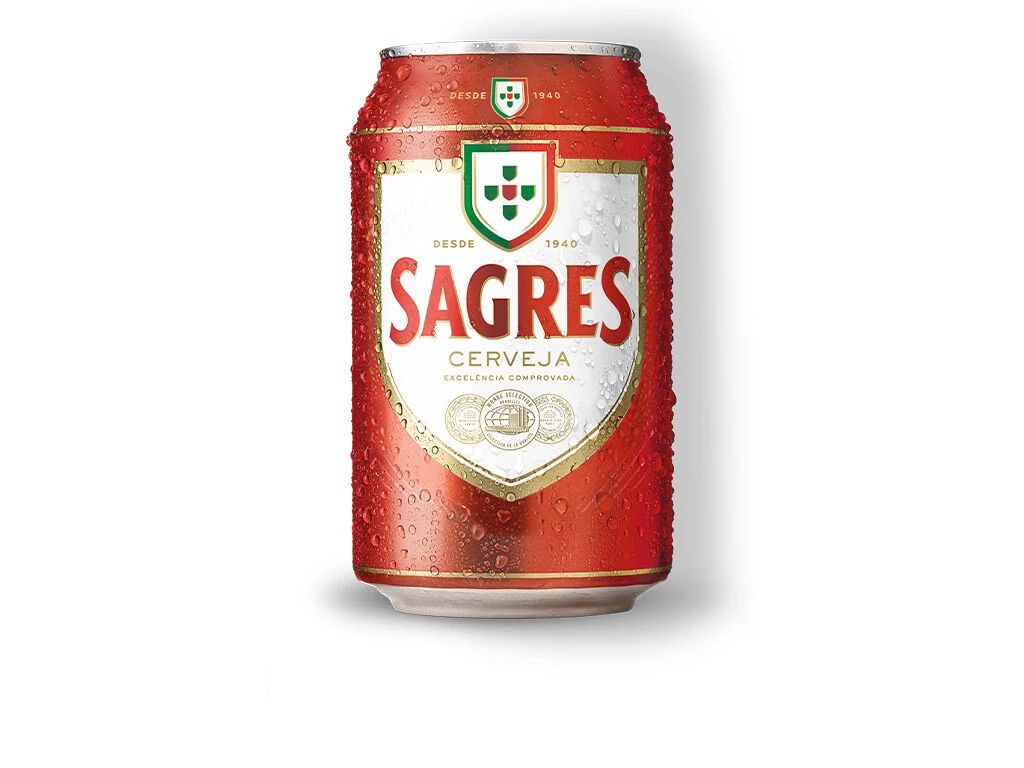 Cerveja Lata Sagres 33 cl