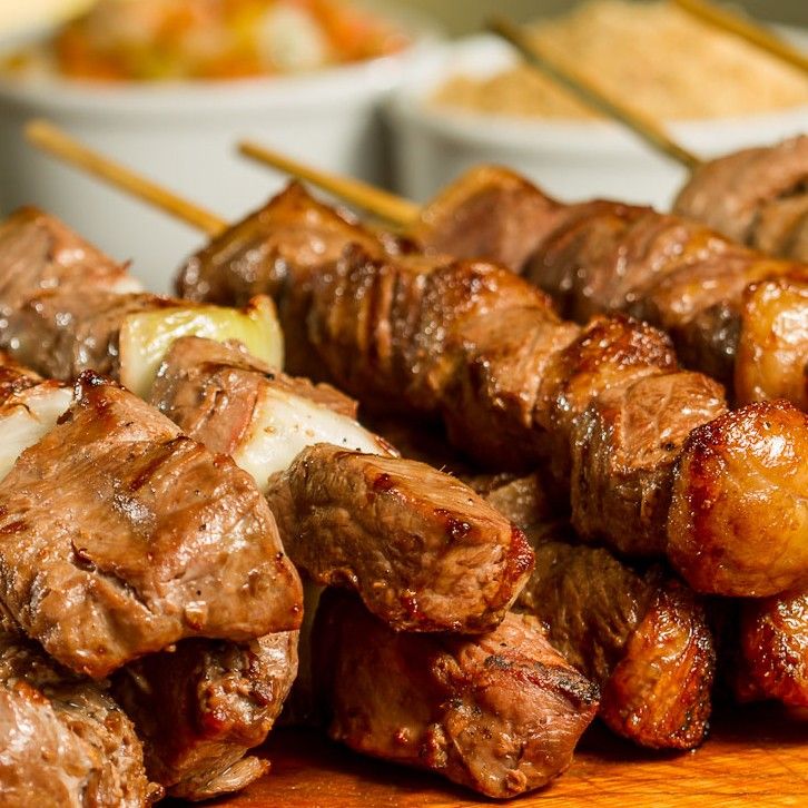 Espetinho de carnes mistas